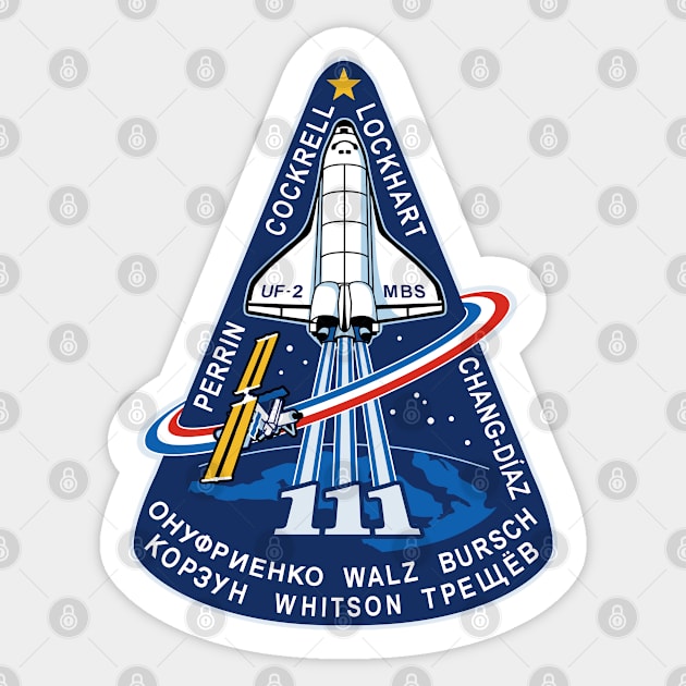 STS-111 Sticker by Rush Creative Tees